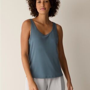 NWT Eileen Fisher Silk Jersey Slim Tank Size Large